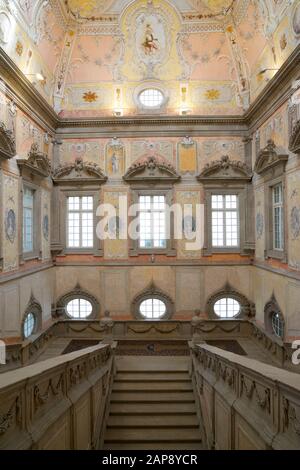 Porto, Portugal - 29 juin 2017 : vue intérieure du palais épiscopal. Banque D'Images