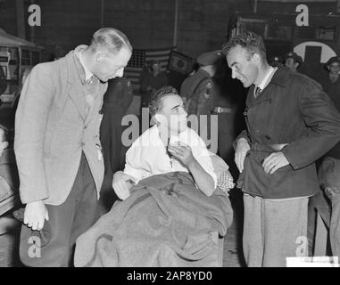 Arrivée Corée-volontaires (blessés) à Rotterdam Date : 15 juin 1951 lieu : Rotterdam, Zuid-Holland mots clés : arrivée, VENT, bénévoles Banque D'Images