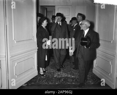 Ben Zwi, Président D'Israël À Post-Isr.Synagoge (Commissionné Perez) Date : 16 Juillet 1958 Lieu : Israël Mots Clés : Présidents Nom Personnel : Ben Zwi Banque D'Images