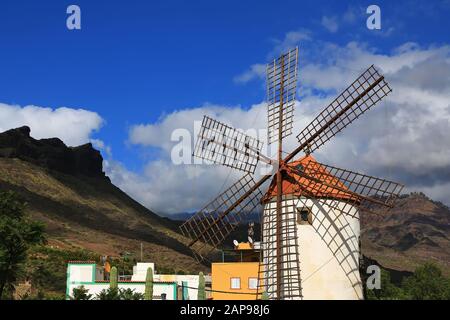 Moulin sur Gran Canaria Banque D'Images