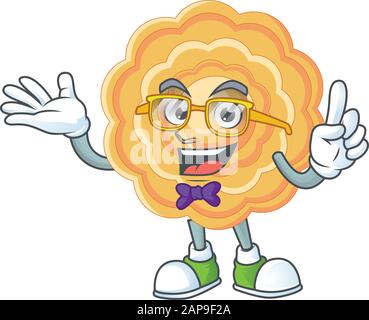 Personnage de Geek Design mooncake chinois Illustration de Vecteur