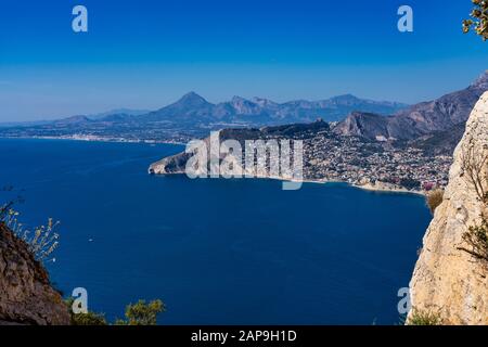 Mediterranean Resort Calpe Costa Blanca près de Valence en Espagne, l'Europe de l'Ouest Banque D'Images