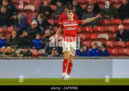 21 janvier 2020, Riverside Stadium, Middlesbrough, Angleterre; Sky Bet Championship, Middlesbrough / Birmingham City : Paddy McNair (17) de Middlesbrough pendant le match Banque D'Images