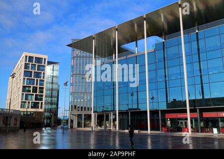 Bureaux de la nouvelle BBC Cymru Wales dans le centre de Cardiff Banque D'Images