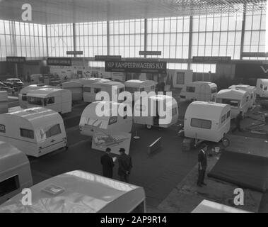 46ème exposition RAI car and Caravan, Caravan Date : 5 février 1963 lieu : Amsterdam, Noord-Holland mots clés : CARANS Banque D'Images