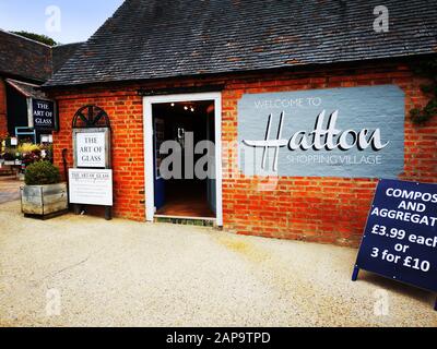 hatton village commercial cour warwickshire angleterre royaume-uni Banque D'Images
