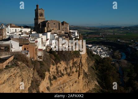 Arcos de la Frontera, Andalousie, Espagne. Banque D'Images