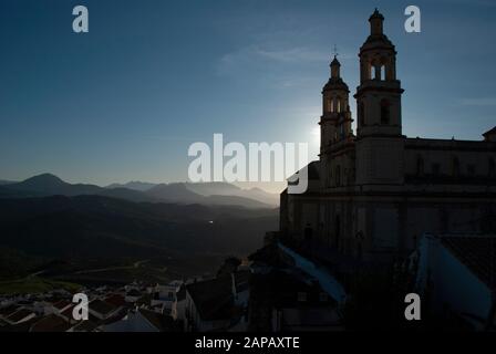 Cathédrale D'Olvera, Andalousie, Espagne Banque D'Images