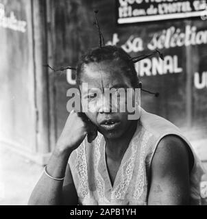 Zaïre (anciennement Congo belge) Description: Femme congolaise Date: 24 octobre 1973 lieu: Congo, Zaïre mots clés: Portraits, femmes Banque D'Images