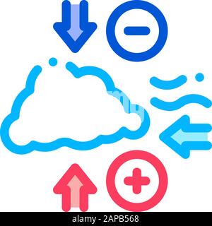 La pression de l'air Illustration Schéma vecteur icône Illustration de Vecteur