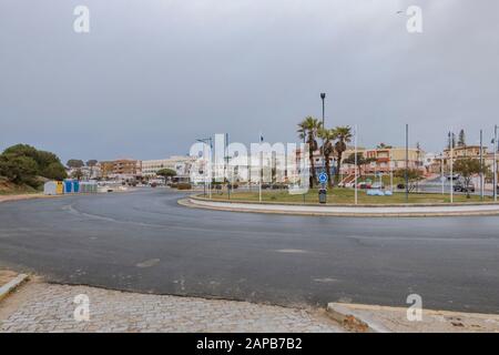 Matalascanas Beach Resort tourisme développements, en hiver, Huelva, Espagne Banque D'Images