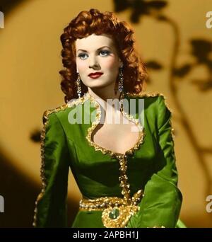 Maureen O'HARA (1920-2015) actrice de film irlandaises-américaines vers 1945 Banque D'Images