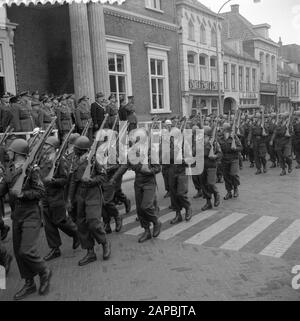 10ème anniversaire Ecole d'infanterie à Harderwijk Date: 4 Mars 1958 lieu: Harderwijk Nom De La Personne: INFANTERISCHOL Banque D'Images