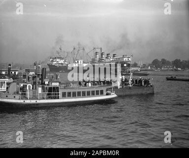 De Willem Barendsz Débute Le Deuxième Voyage Polaire Date : 3 Octobre 1947 Mots Clés : Ships Nom De L'Institution : Ms Willem Barentz Banque D'Images