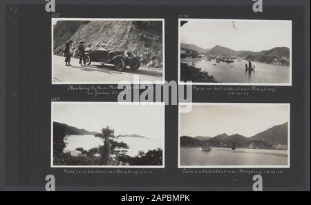 Album photo Fisherman: Dutch East Indies, China, Japon, Pays-Bas, Suisse, 1930 Description: Albumblad avec quatre photos. En haut à gauche: Jenny visser-Hooft en voiture avec Joselin de Jong en voiture près de Hong Kong; en bas à gauche à Hong Kong; en haut à droite: Baie de Hong Kong; en bas à droite à Hong Kong Date: 1930/10/26 emplacement: Hong Kong mots clés: Voitures, Seas PersonName: Joselin the Jong, [...], visser-Hooft, Jenny Banque D'Images