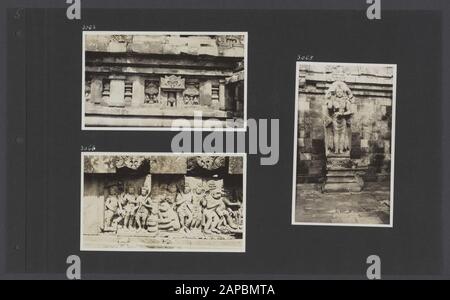Album photo Fisherman: Dutch East Indies, Chine, Japon, Pays-Bas, Suisse, 1930 Description: Albumblad avec trois photos du complexe de Prambanan à Jogyakarta sur Java Date: 1930/10/09 emplacement: Indonésie, Java, Jogyakarta, Dutch East Indies mots clés: Hindoeisme, temples Banque D'Images