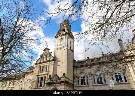 Extérieur De Surrey County Hall, Penrhyn Road, Kingston On Thames, Surrey Angleterre Royaume-Uni Banque D'Images