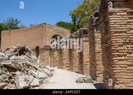 Odéon à Gortyn, Gortys ou Gortyna - une ancienne ville de Crète. Banque D'Images