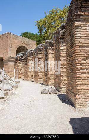 Odéon à Gortyn, Gortys ou Gortyna - une ancienne ville de Crète. Banque D'Images