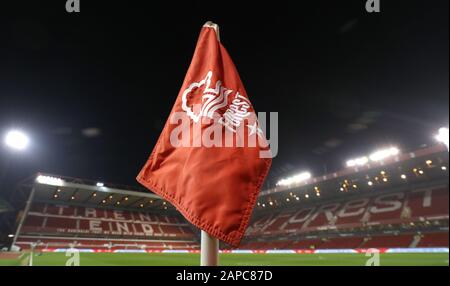 Vue générale du stade devant le match du championnat Sky Bet au City Ground, Nottingham. Banque D'Images