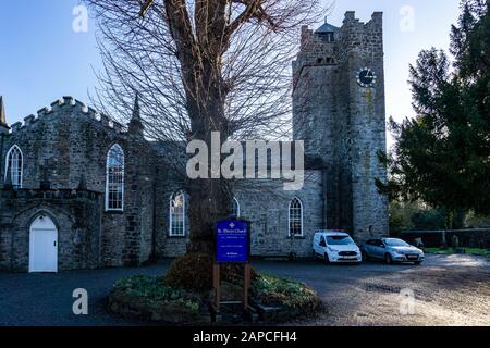 Leixlip. Église St Marys d'Irlande Église anglicane de Leixlip, Kildare, construite sur un site datant du XIIe siècle. Banque D'Images