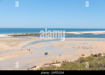 Plage De Cacela Velha En Algarve, Portugal Banque D'Images