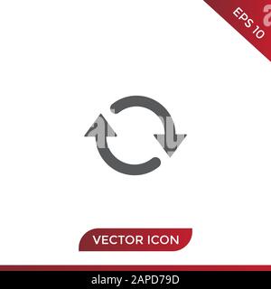 Icône de mise à jour du vecteur Illustration de Vecteur