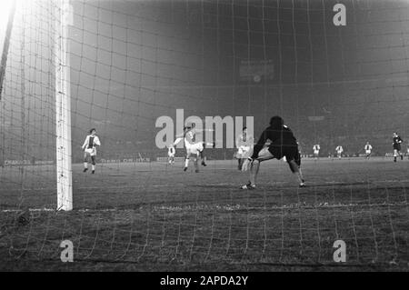 AJAX Against Olympique Marseille 4-1, Europa Cup I Date : 3 novembre 1971 lieu : Amsterdam mots clés : sport, football Nom de l'institution : Olympique Marseille Banque D'Images