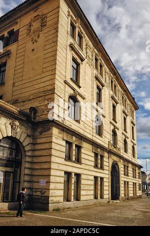 Gare Centrale De Prague; Praha Hlavní NádraÍ; Vinohrady; Conçu Par L'Architecte Tchèque Josef Fanta; Art Nouveau; Banque D'Images