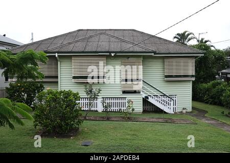 Tulloch - une maison de travailleurs d'après-guerre à Camp Hill, Brisbane Banque D'Images