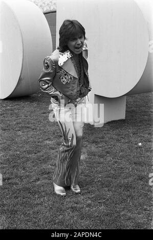 Poupée américaine et Star de la télévision David Cassidy pendant l'enregistrement de la télévision; poupée américaine et Star de la télévision David Cassidy pendant l'enregistrement de la télévision; Banque D'Images