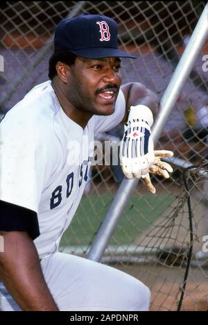 Don Baylor, 1986 Premier contremaître du MLB, fielder de gauche, détestable désigné pour Boston Red Sox, Angels, Oriels, Athlétisme, Yankees, Twins Banque D'Images