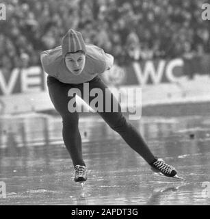 Schut. Ans. Les championnats de patinage néerlandais Mesdames et Messieurs dans Deventer; Banque D'Images