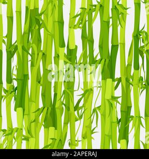 Vector background avec des tiges de bambou vert motif transparent Illustration de Vecteur