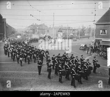 Colonel funéraire Strijns à Den Haag Date : 13 octobre 1949 lieu : la Haye, Zuid-Holland mots clés : obsèques, militaires, obsèques Banque D'Images