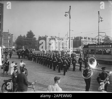 Colonel funéraire Strijns à Den Haag Date : 13 octobre 1949 lieu : la Haye, Zuid-Holland mots clés : obsèques, militaires, obsèques Banque D'Images