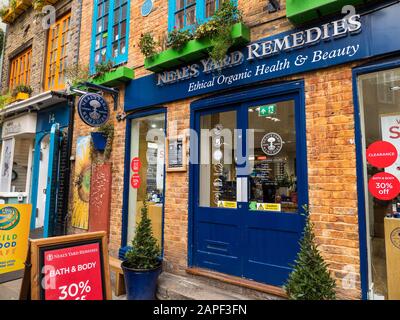 Neal'S Yard Remedies, Neals Yard, Seven Dials, Covent Garden, Londres, Angleterre, Royaume-Uni, Gb. Banque D'Images