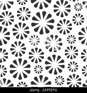 Résumé motif transparente de répéter des ornements rond isolé sur fond blanc. Motif floral. La texture élégante. Vector illustration monochrome. Illustration de Vecteur