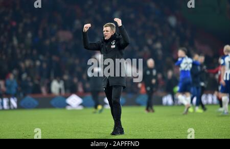 Eddie Howe, responsable de Bournemouth lors du match de la Premier League entre AFC Bournemouth et Brighton et Hove Albion au stade Vitality , Bournemouth , 21 janvier 2020 - photo Simon Dack/Telephoto Images usage éditorial exclusif. Pas de merchandising. Pour les images de football, les restrictions FA et Premier League s'appliquent inc. Aucune utilisation Internet/mobile sans licence FAPL - pour plus de détails contactez football Dataco : Banque D'Images