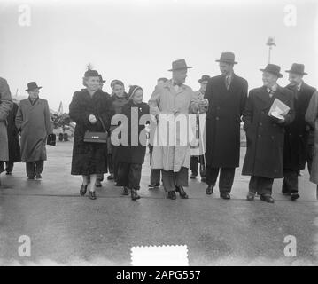 Arrivée maire Dailly à Schiphol Date: 25 novembre 1952 mots clés: Arrivée Nom personnel: Ailly, Arnold Jan d' Banque D'Images