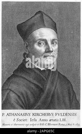 Athanasius KIRCHER (1602-1680) érudit jésuite allemand, médecin et géologue Banque D'Images
