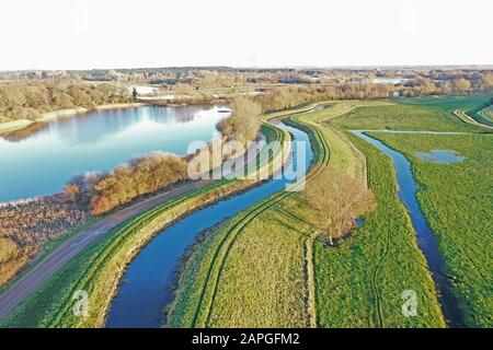 River Nar Au Pentney , Norfolk Banque D'Images