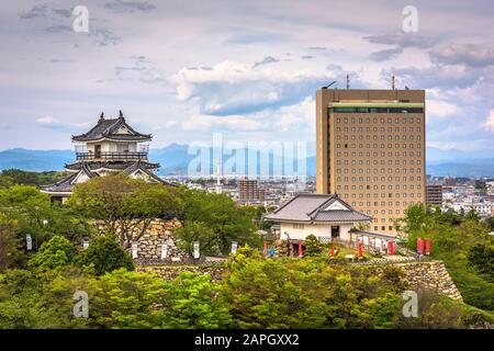 Hamamatsu, Shizuoka, Japon paysage urbain au château de Hamamatsu. Banque D'Images