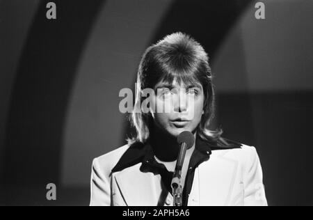 David Cassidy pendant l'enregistrement; David Cassidy pendant l'enregistrement; Banque D'Images
