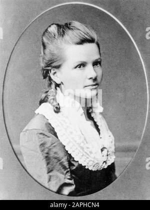 Bertha Benz (1849-1944), pionnière automobile, épouse et partenaire commercial du Dr Carl Benz (Karl Benz), photo de portrait, vers 1870-1872 Banque D'Images