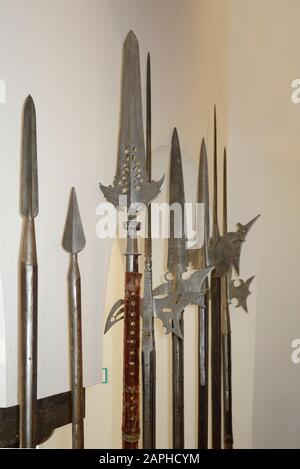 Embouts de lance et de halberd. Banque D'Images