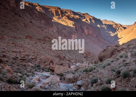 Gorge de Todra dans les montagnes de l'Atlas, au Maroc Banque D'Images