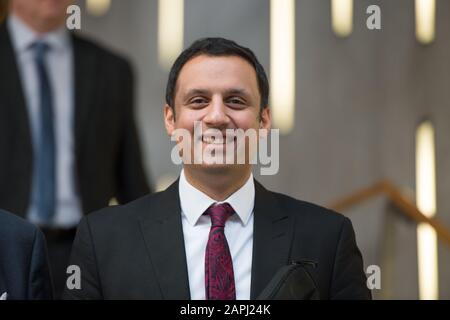 Édimbourg, Royaume-Uni. 23 janvier 2020. Photo : Anas Sarwar MSP du Parti travailliste écossais. Questions des premiers ministres au Parlement écossais. Crédit : Colin Fisher/Alay Live News Banque D'Images