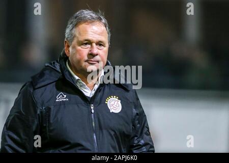 Spakenburg, Pays-Bas. 23 janvier 2020. Spakenburg, 23-01-2020, de Westmaat TOTO KNVB Beker, football néerlandais, saison 2019-2020, entraîneur/entraîneur IJsselmeervogels Gert Kruys pendant le match crédit: Pro Shots/Alay Live News Banque D'Images