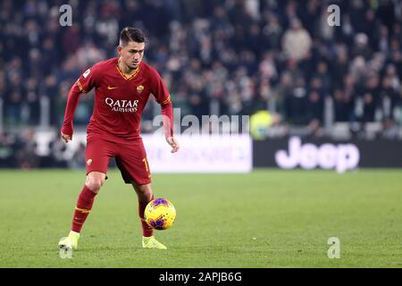 Turin, Italie. 22 janvier 2020. Coppa Italia. Juventus Fc Contre As Roma. Cengiz Sous As Roma. Banque D'Images